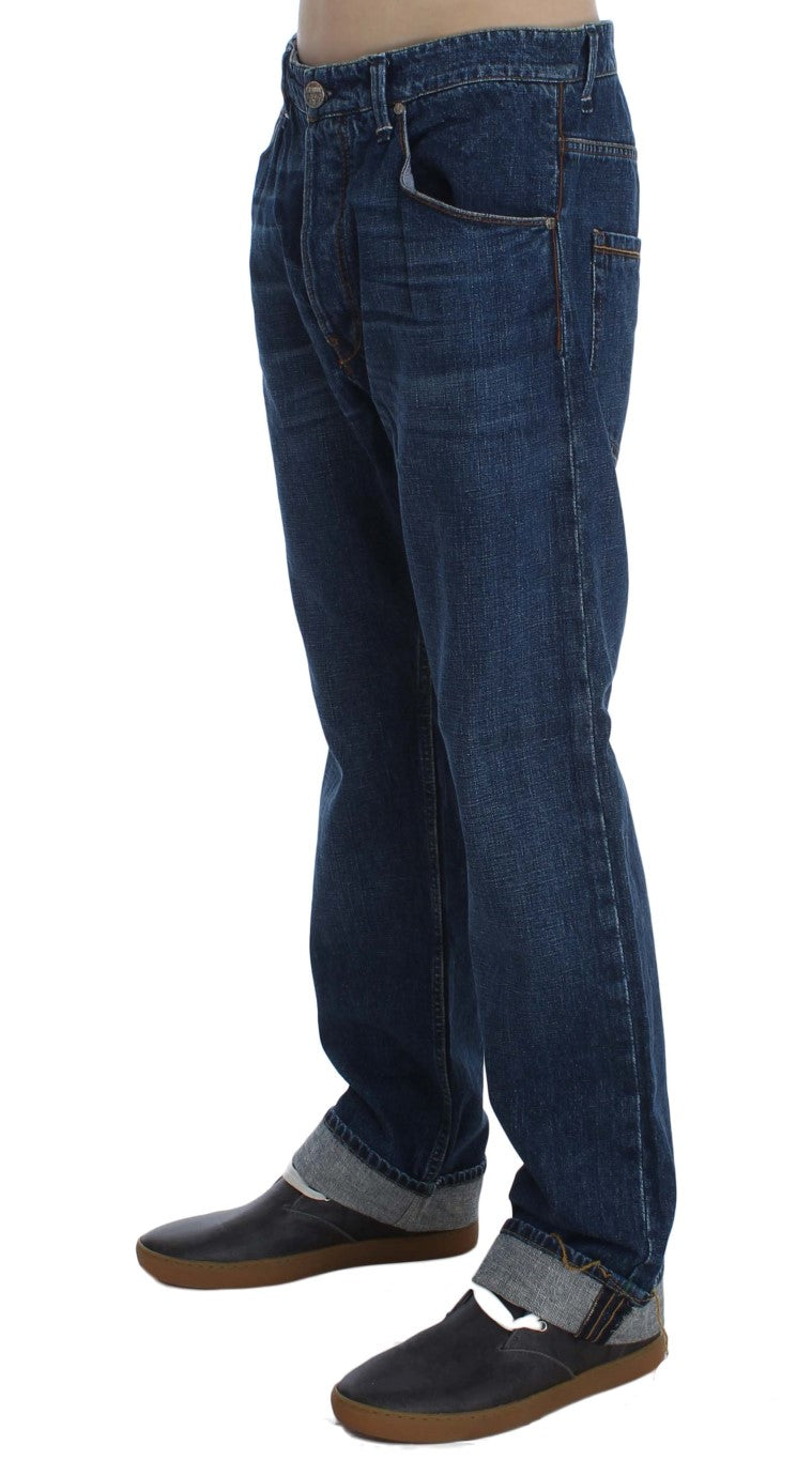Acht Chic Baggy Loose Fit Blue Jeans für Herren