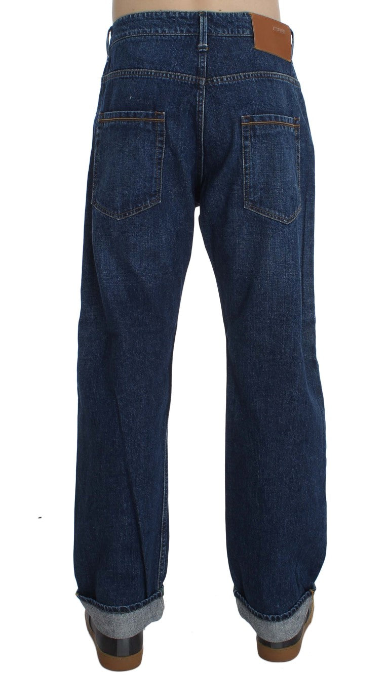 Acht Chic Baggy Loose Fit Blue Jeans für Herren
