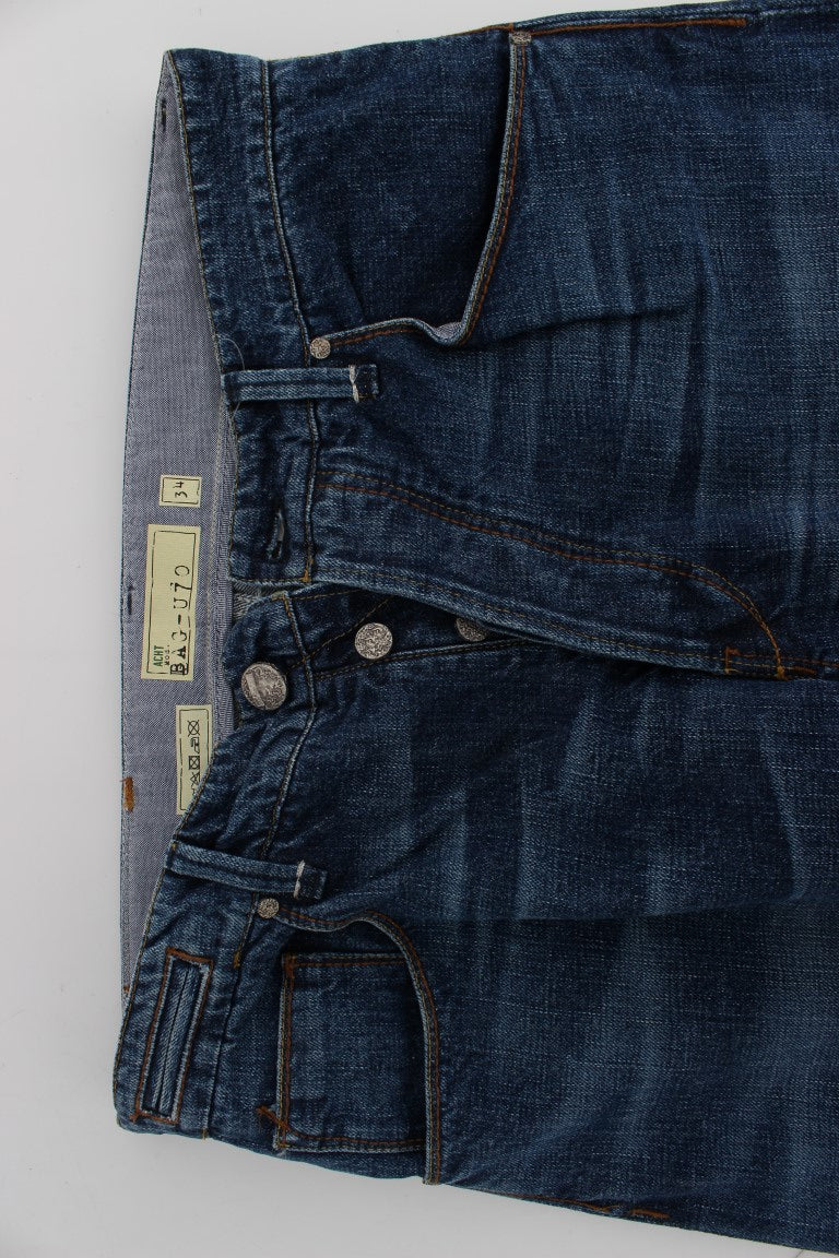 Acht Chic Baggy Loose Fit Blue Jeans für Herren