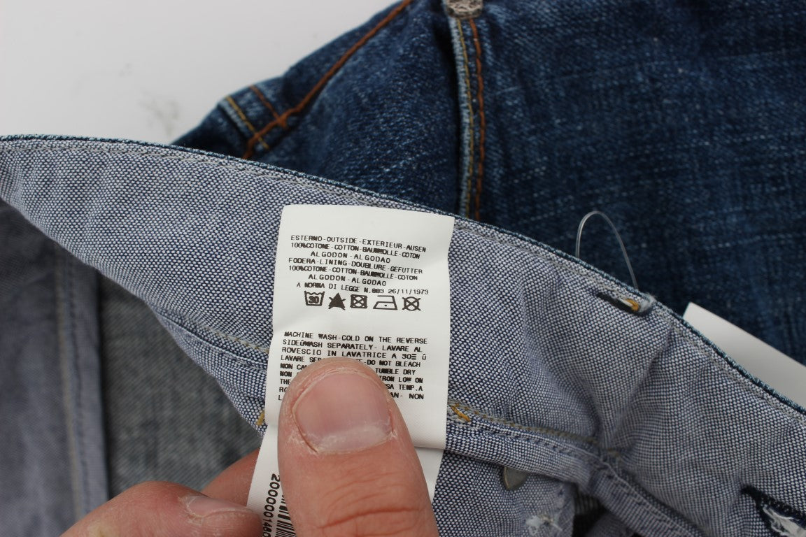Acht Chic Baggy Loose Fit Blue Jeans für Herren