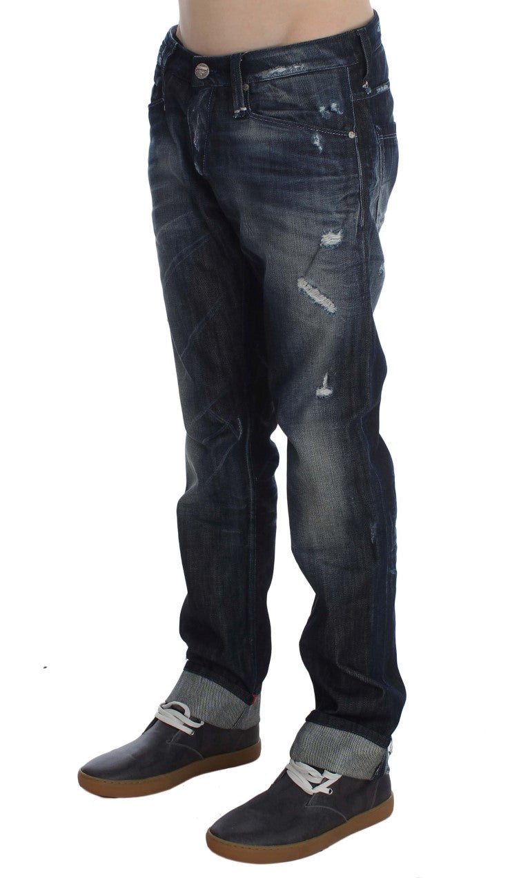 Acht Elegante Regular Straight Fit Blue Jeans
