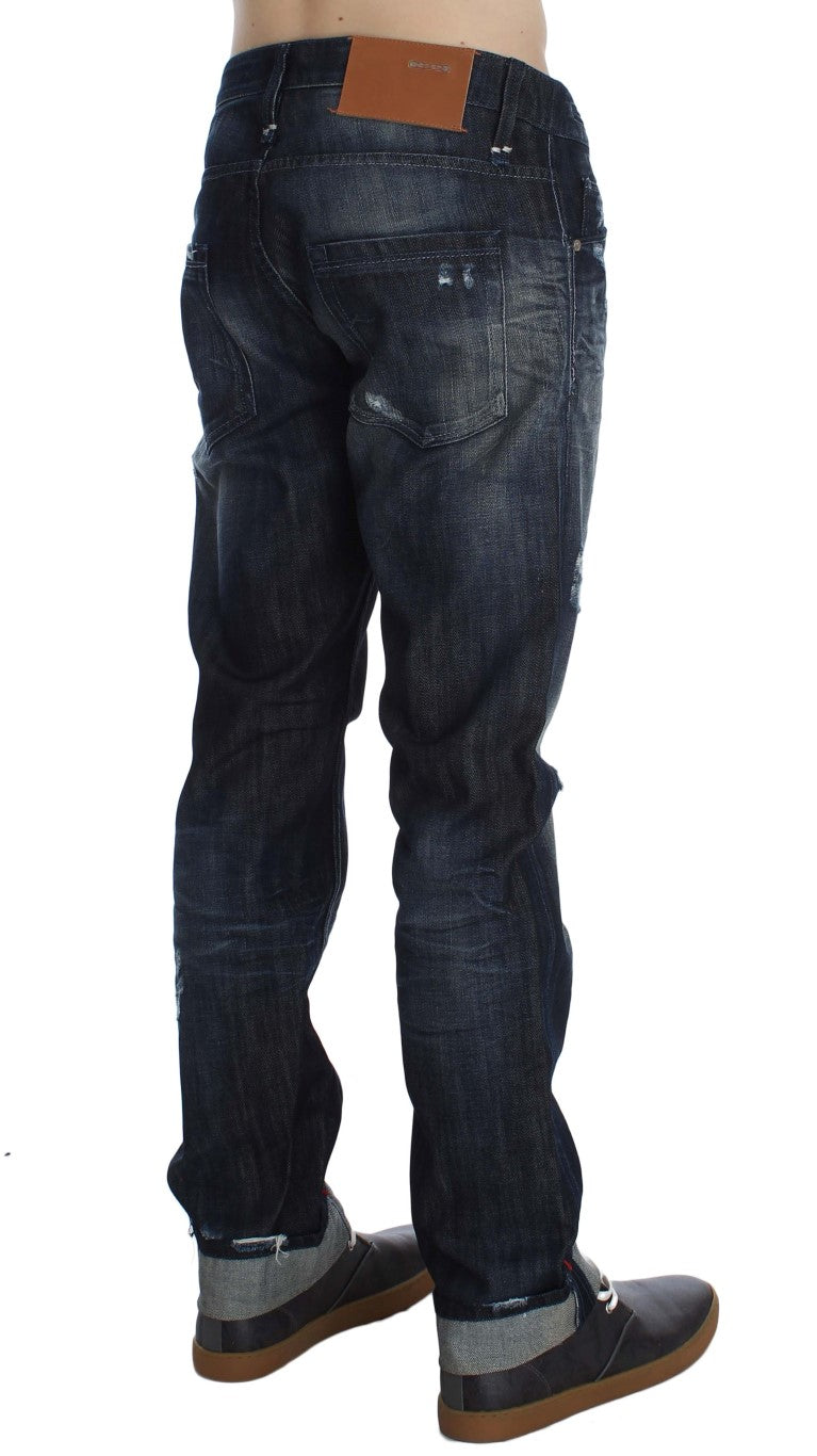 Acht Elegante Regular Straight Fit Blue Jeans