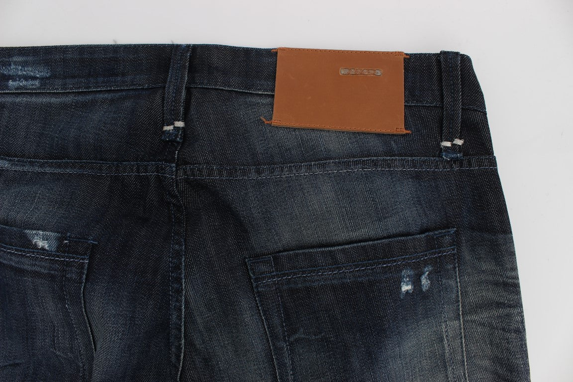 Acht Elegante Regular Straight Fit Blue Jeans