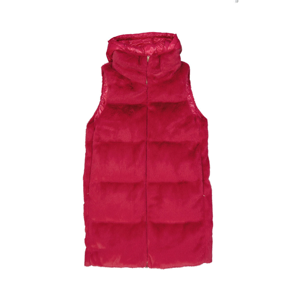 Herno Padded Faux Fur Vest Coat – Siebentaschen
