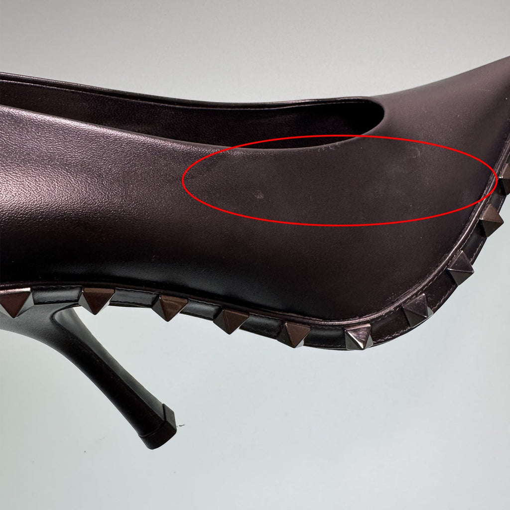 Valentino Garavani Rockstud Leather Pumps - WOMEN SHOES - VALENTINO GARAVANI - Tluxy New