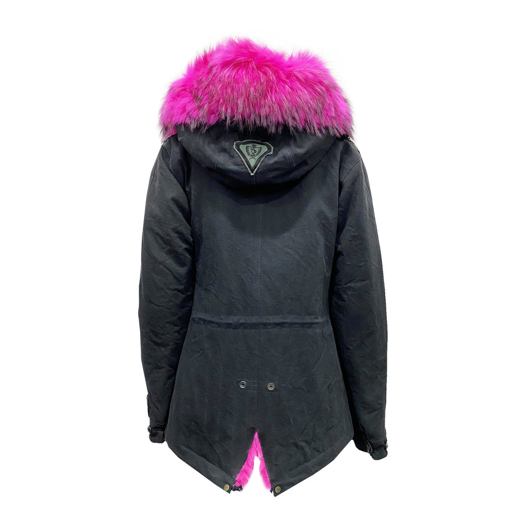 As65 Canvas Embellished Parka Jacket