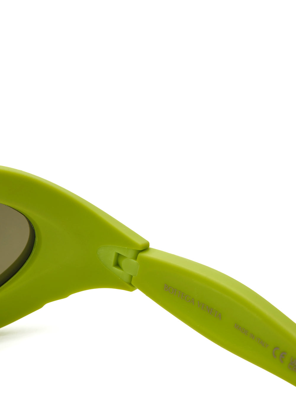 Bottega Veneta Lime Rubberized Acetate Sunglasses