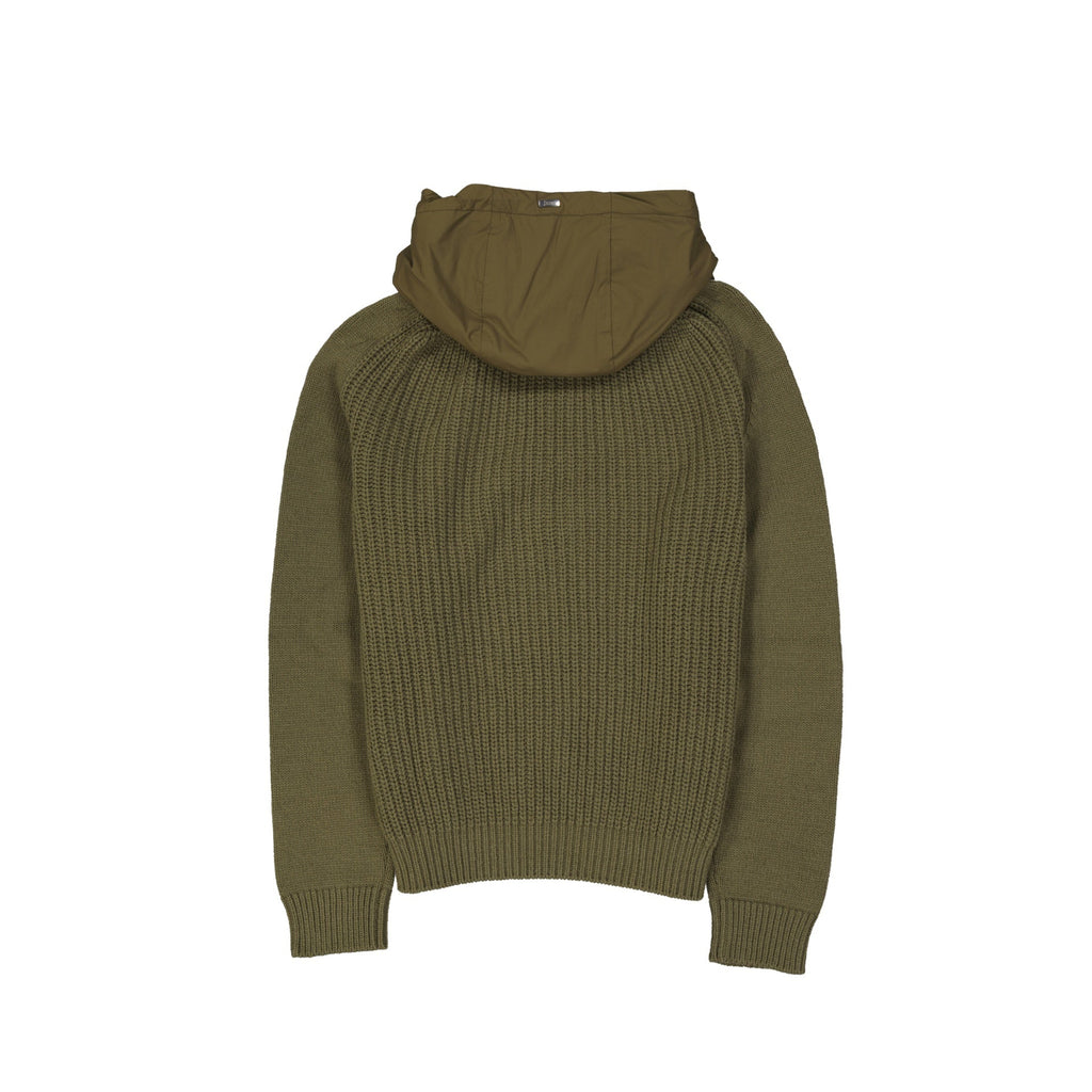 Herno Long-Sleeved Hooded Knitted Jumper – Siebentaschen