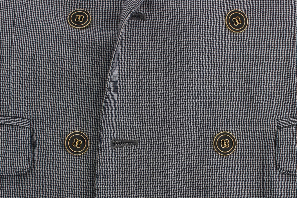 Master Coat Eleganter zweireihiger blauer Blazer