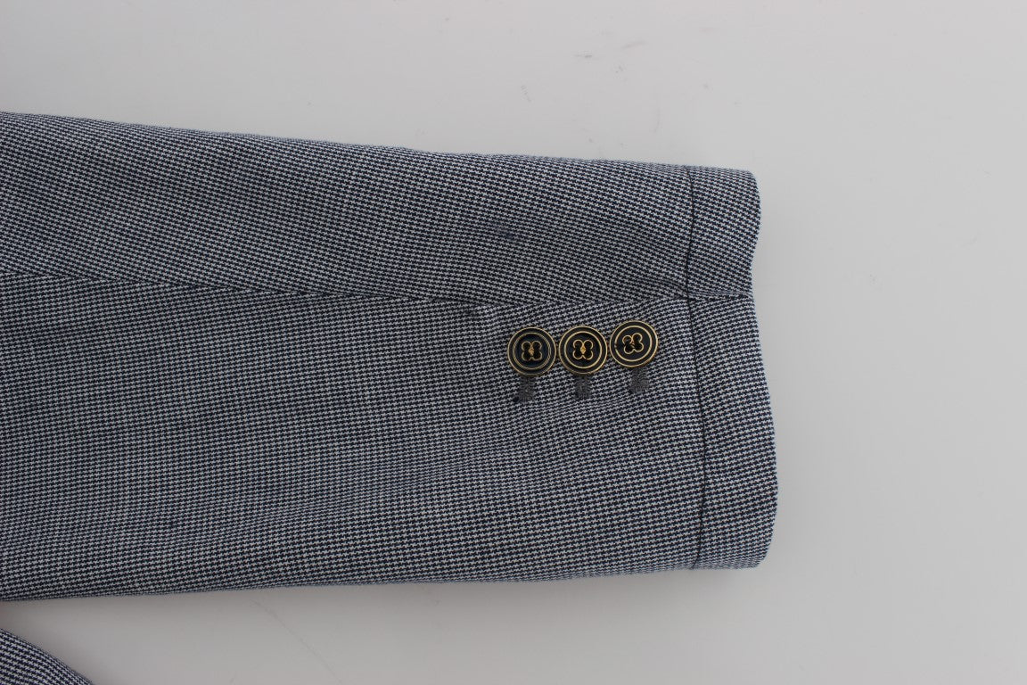 Master Coat Eleganter zweireihiger blauer Blazer