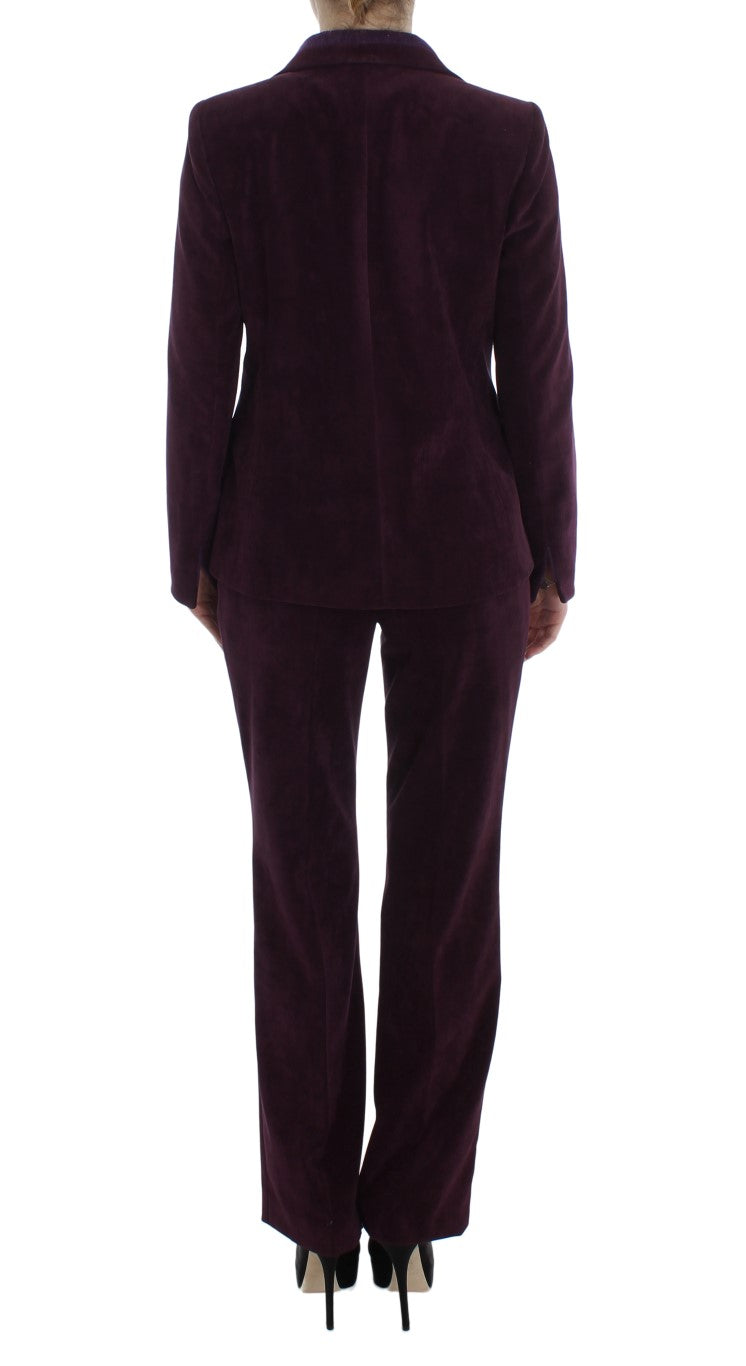 BENCIVENGA Elegantes dreiteiliges Anzugset aus Wollmischung in Lila