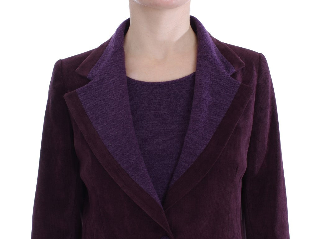 BENCIVENGA Elegantes dreiteiliges Anzugset aus Wollmischung in Lila
