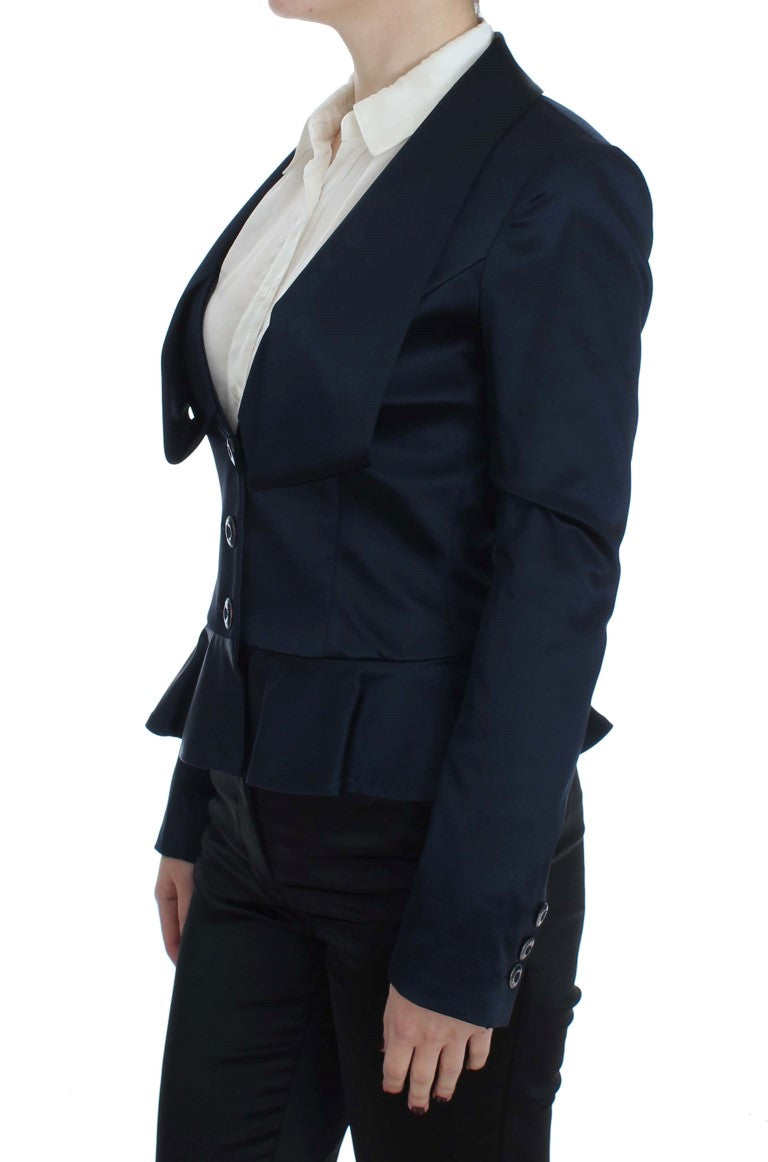 Exte Elegante blaue Blazerjacke mit Designer-Flair
