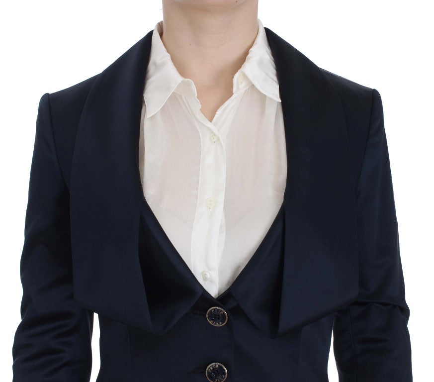 Exte Elegante blaue Blazerjacke mit Designer-Flair