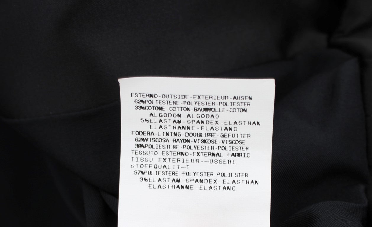 Exte Elegante schwarze Stretch-Blazerjacke
