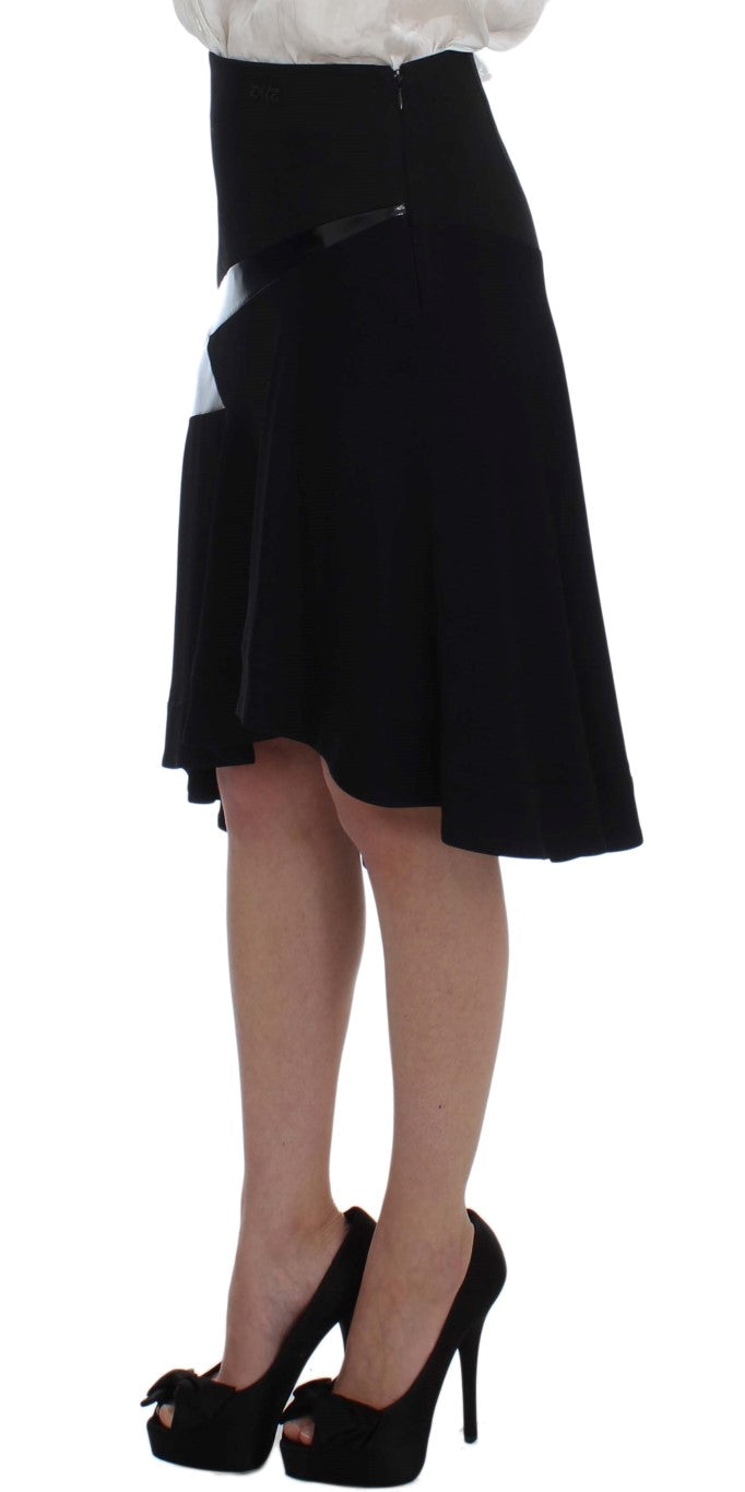 Exte Eleganter Zweiteiliger Rockanzug in Schwarz &amp; Blau