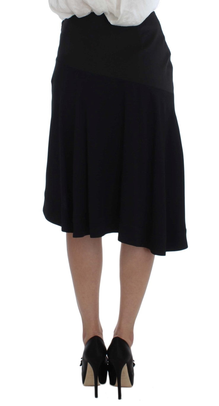 Exte Eleganter Zweiteiliger Rockanzug in Schwarz &amp; Blau