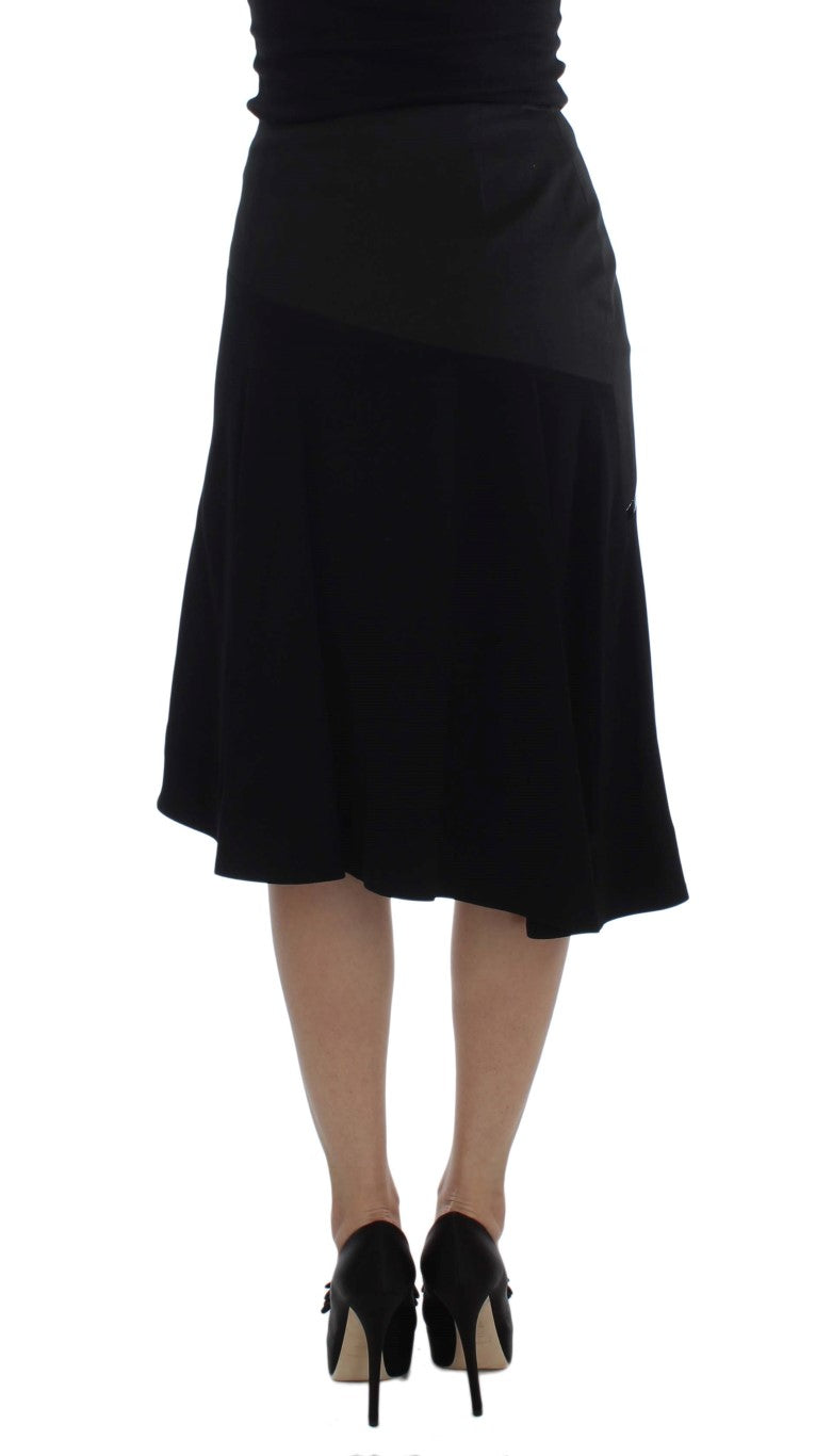 Exte Chic Rock aus Baumwollmischung in Schwarz und Blau
