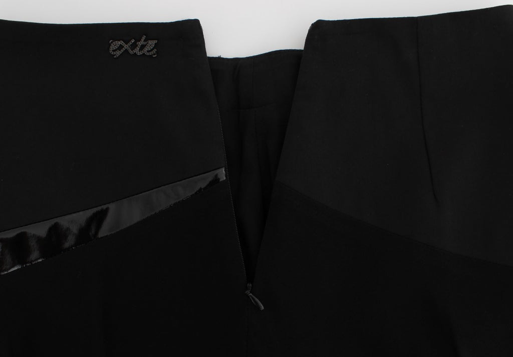Exte Chic Rock aus Baumwollmischung in Schwarz und Blau