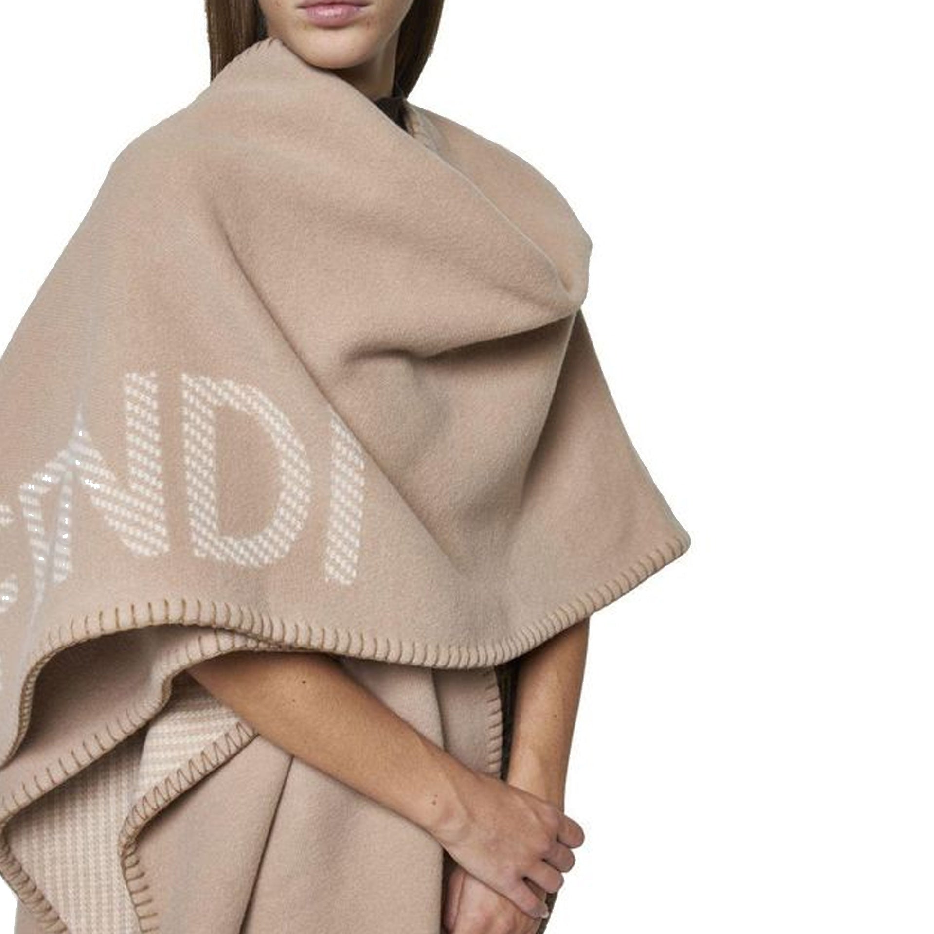 Fendi Wool And Cashmere Poncho