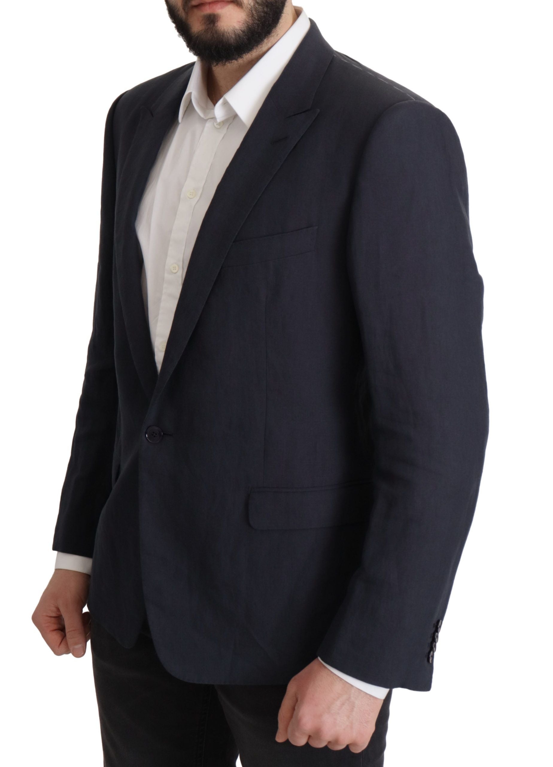 Dolce &amp; Gabbana Eleganter einreihiger Blazer aus Leinen