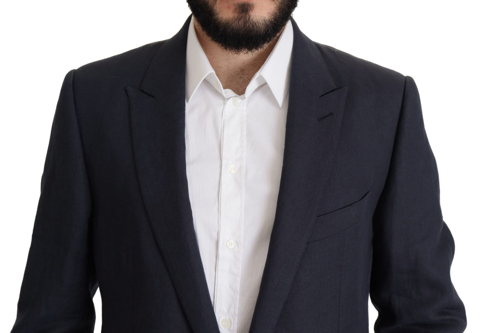 Dolce &amp; Gabbana Eleganter einreihiger Blazer aus Leinen
