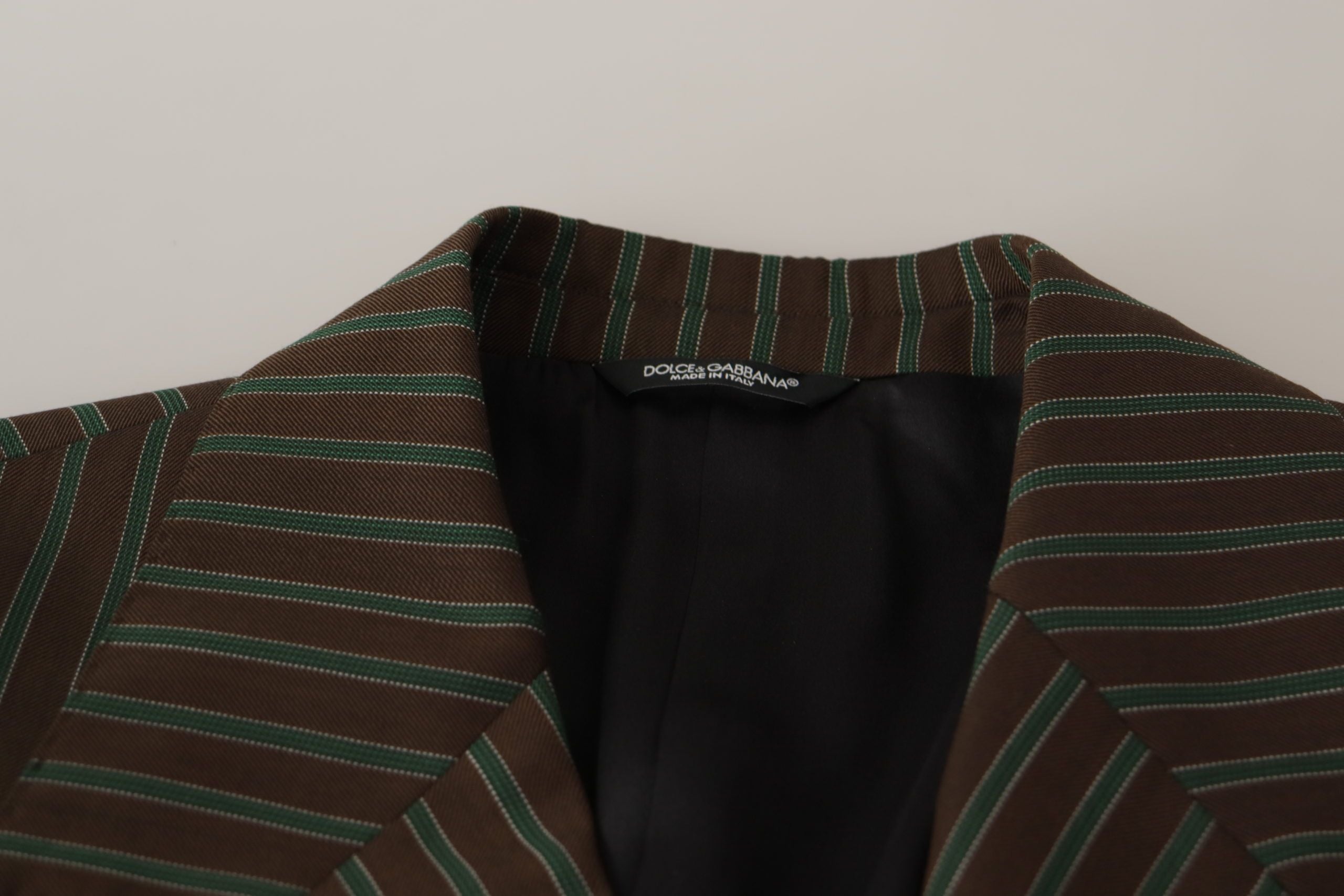 Dolce &amp; Gabbana – Mehrfarbig gestreifter Zweireiher-Blazer