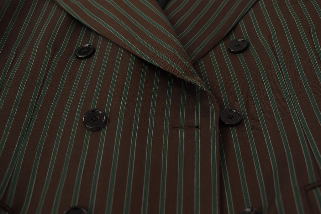 Dolce &amp; Gabbana – Mehrfarbig gestreifter Zweireiher-Blazer