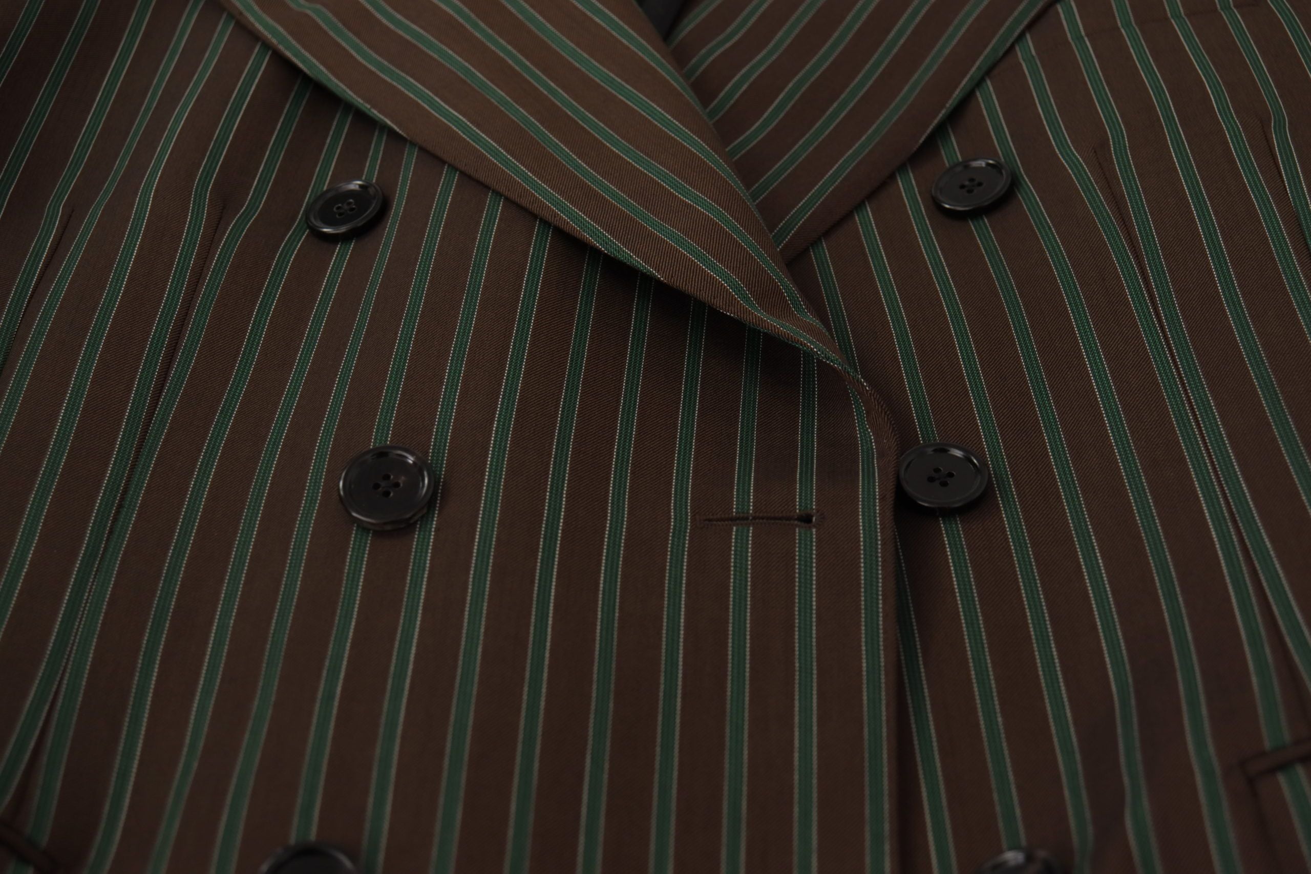 Dolce &amp; Gabbana – Mehrfarbig gestreifter Zweireiher-Blazer