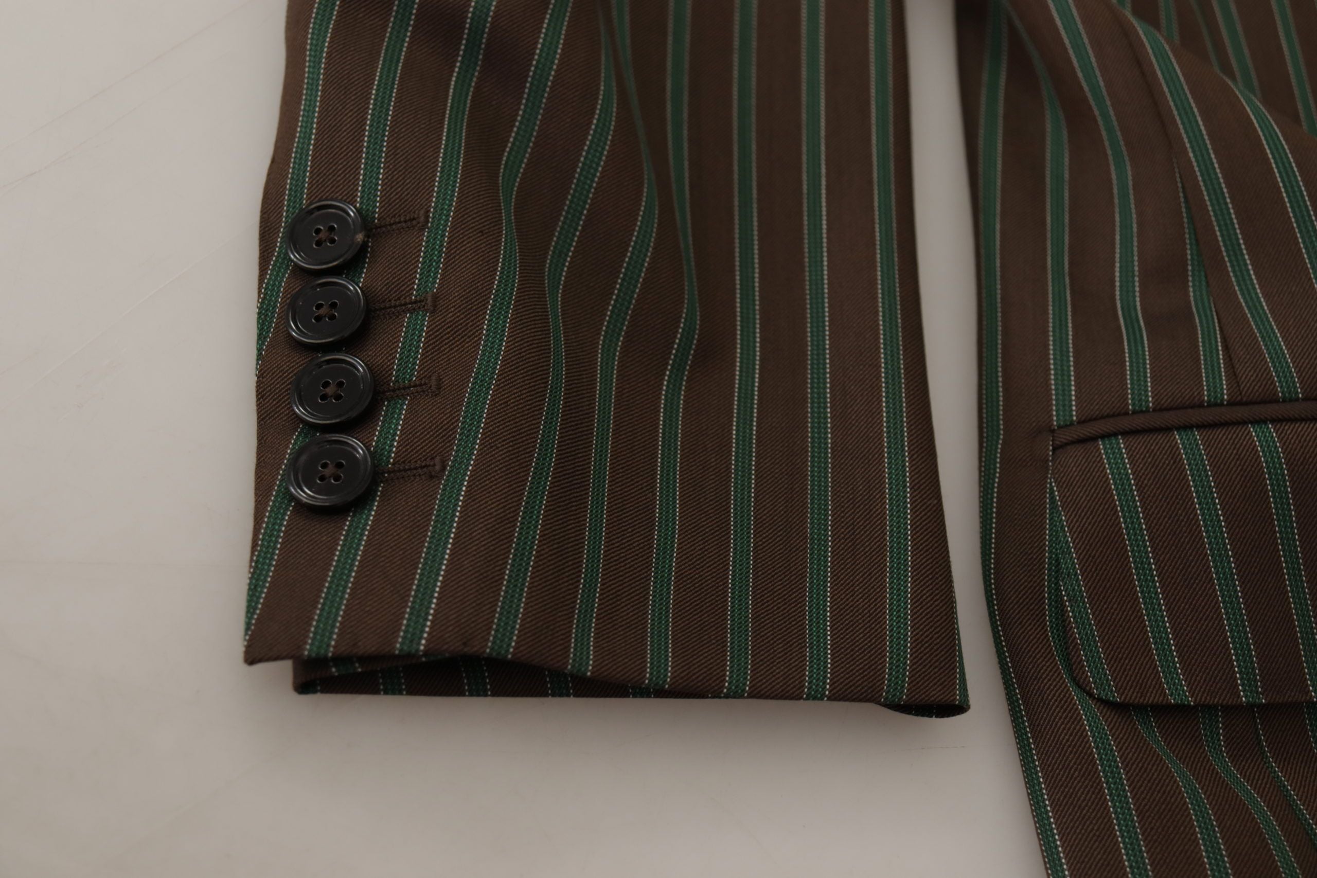 Dolce &amp; Gabbana – Mehrfarbig gestreifter Zweireiher-Blazer