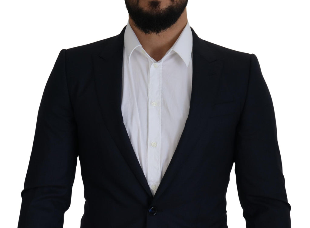 Dolce &amp; Gabbana Eleganter einreihiger Blazer aus Wolle und Seide