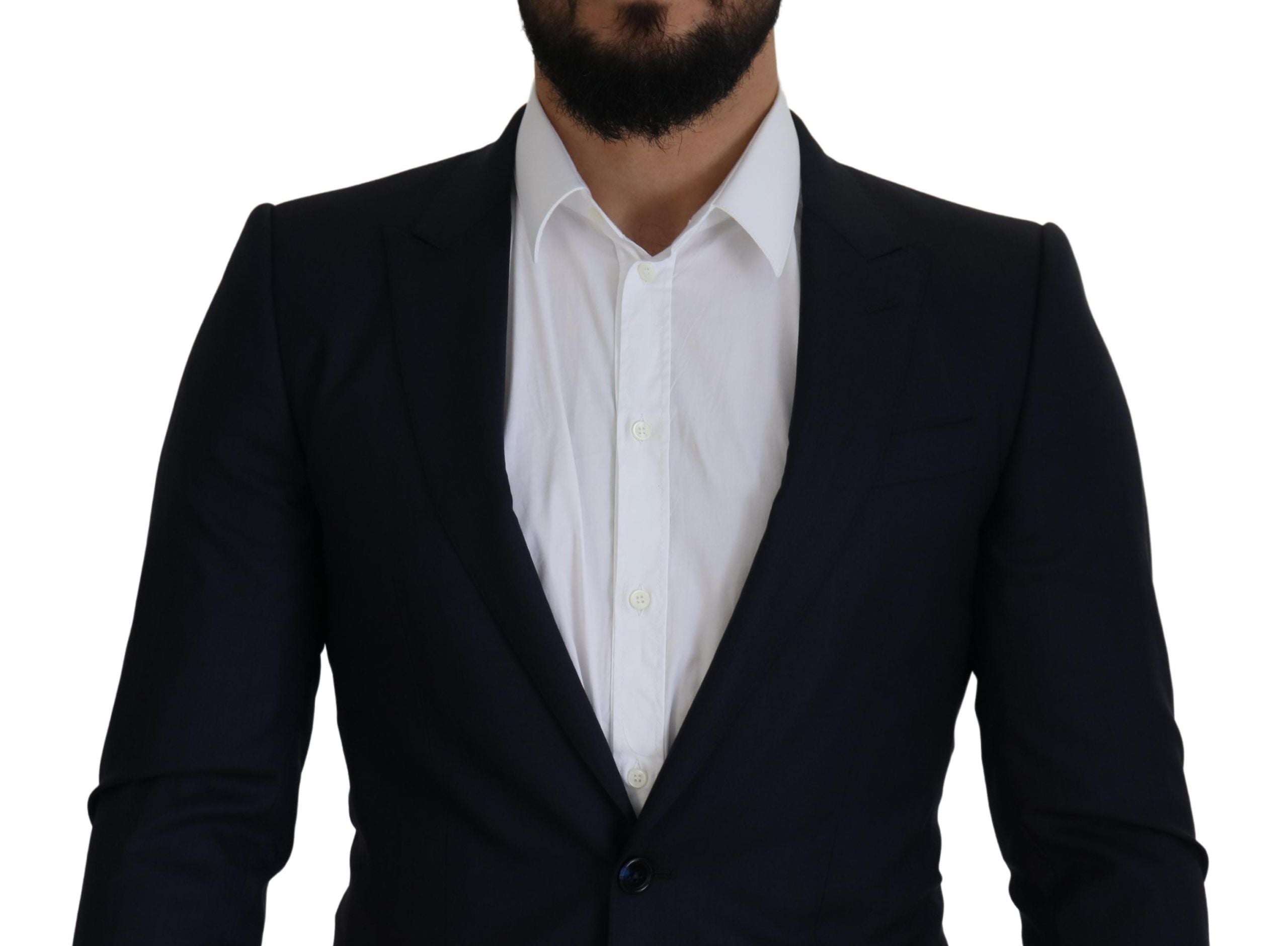Dolce &amp; Gabbana Eleganter einreihiger Blazer aus Wolle und Seide