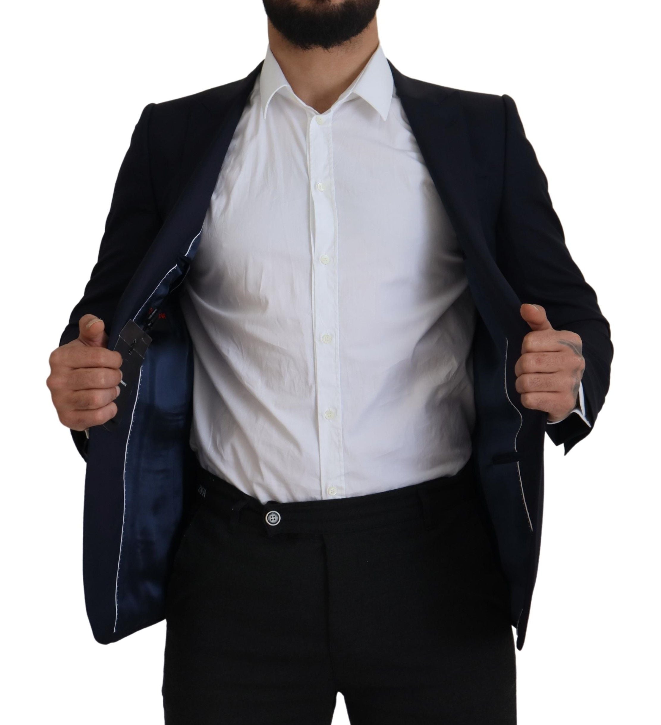 Dolce &amp; Gabbana Eleganter einreihiger Blazer aus Wolle und Seide