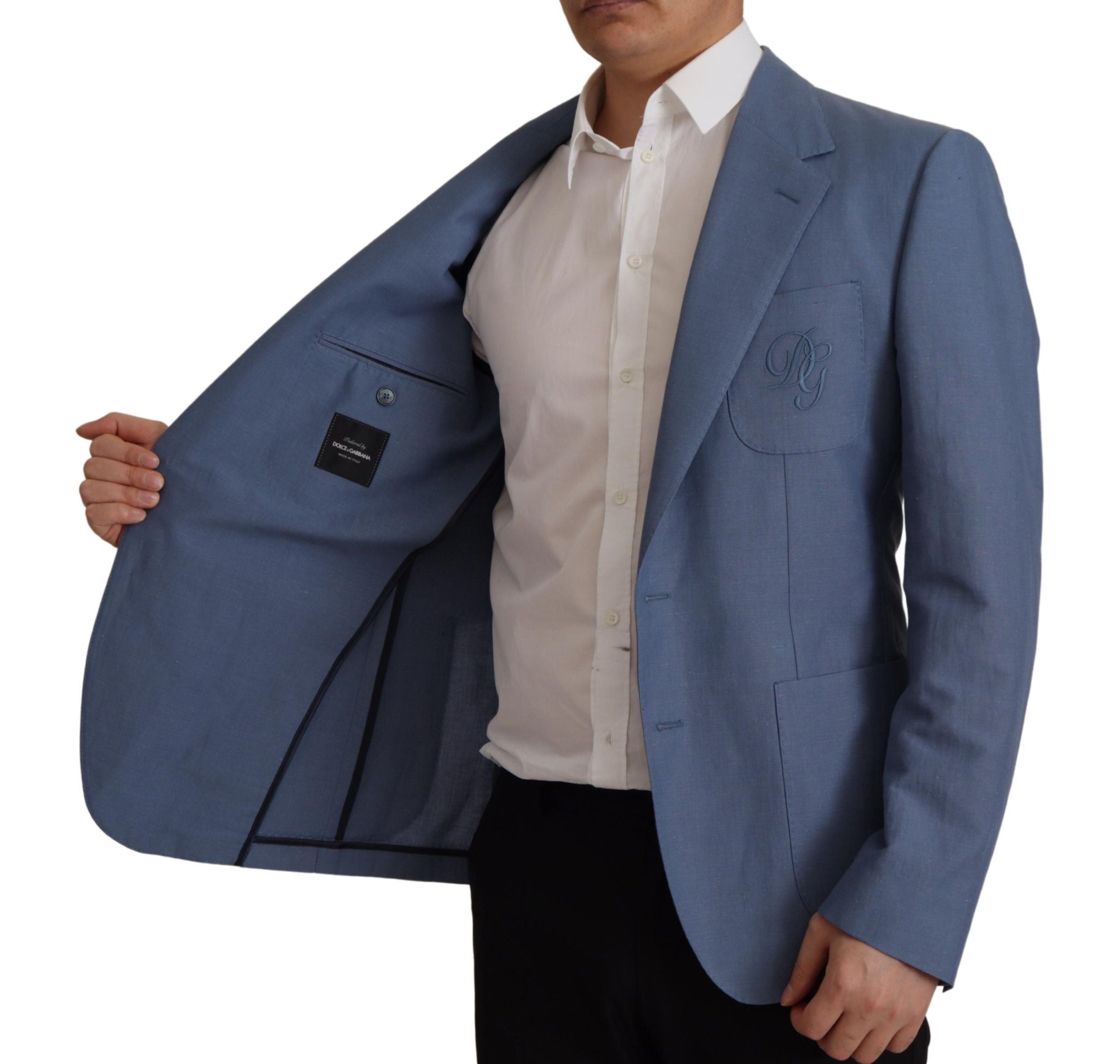 Dolce &amp; Gabbana Elegante einreihige Leinenjacke