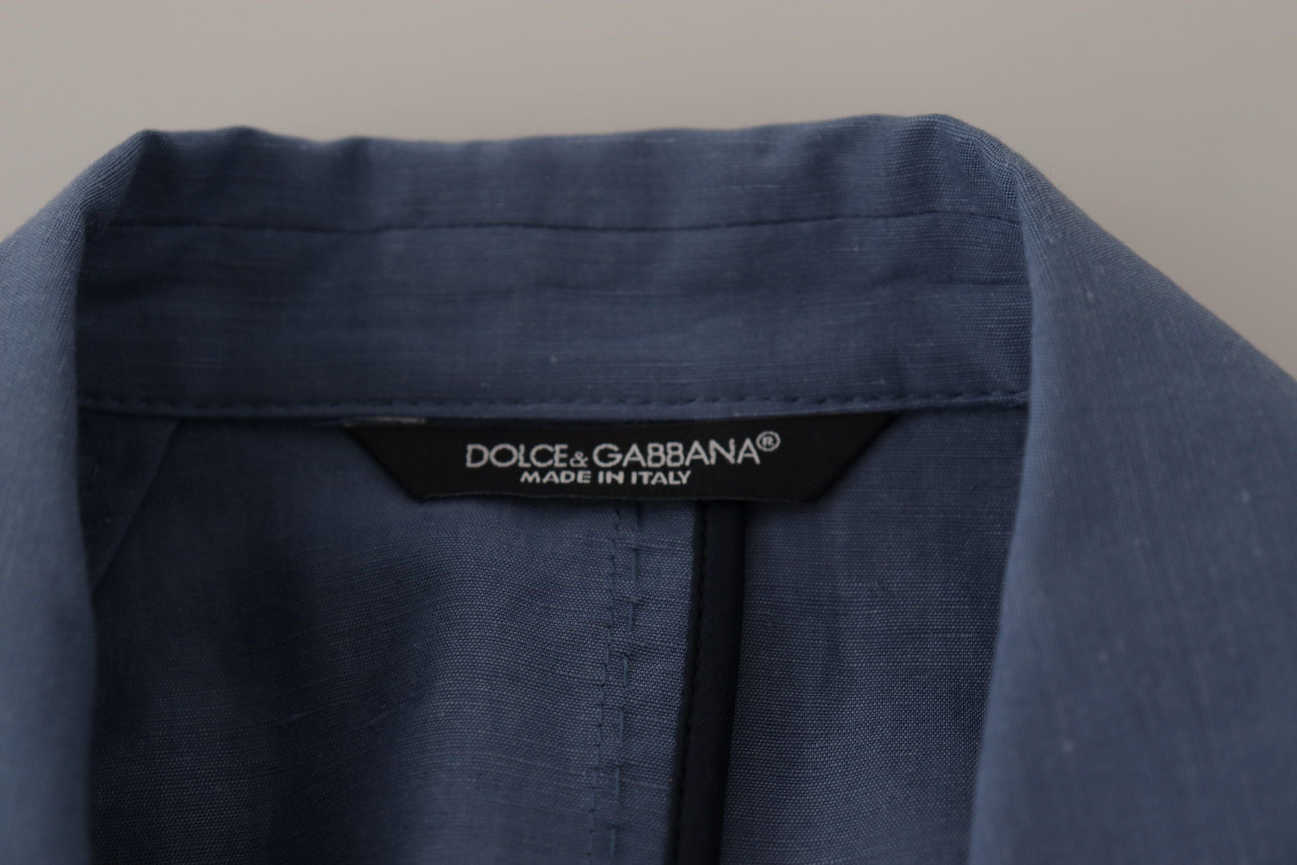 Dolce &amp; Gabbana Elegante einreihige Leinenjacke