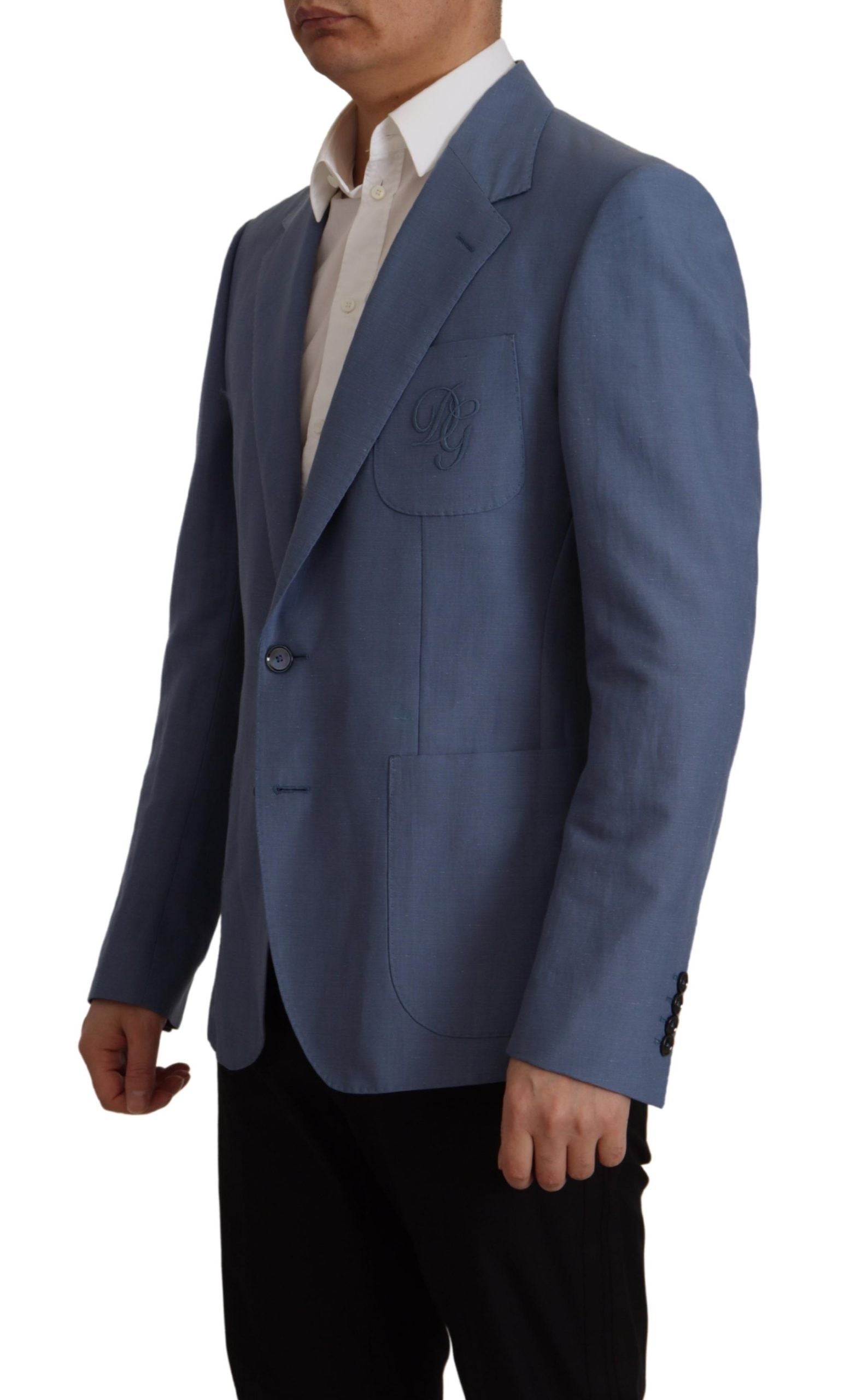 Dolce &amp; Gabbana Elegante einreihige Leinenjacke
