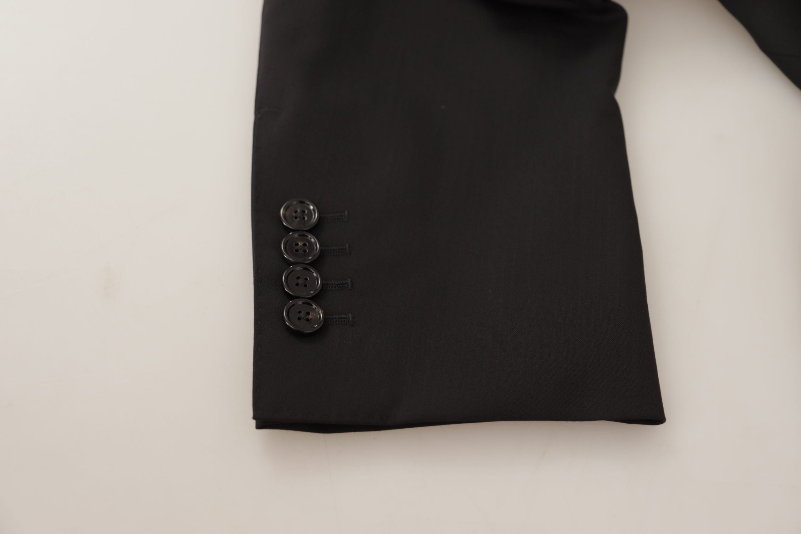Dolce &amp; Gabbana – Elegante, schmal geschnittene schwarze Blazerjacke
