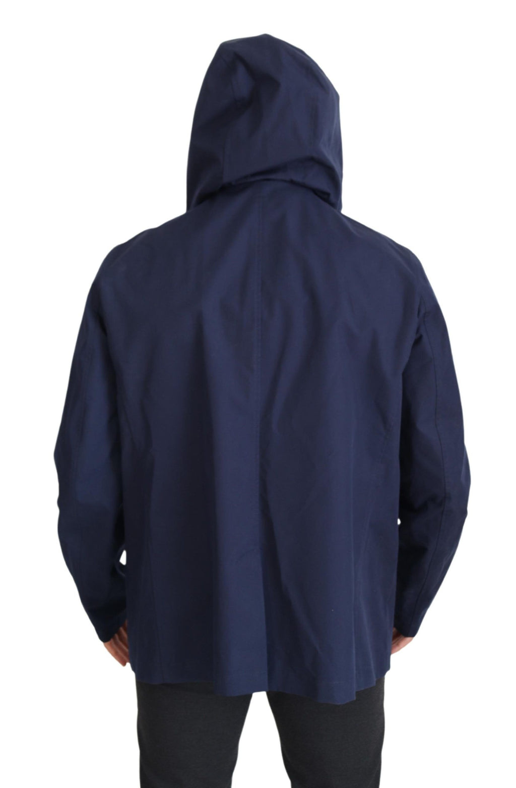 Dolce &amp; Gabbana Elegante zweireihige blaue Parkajacke