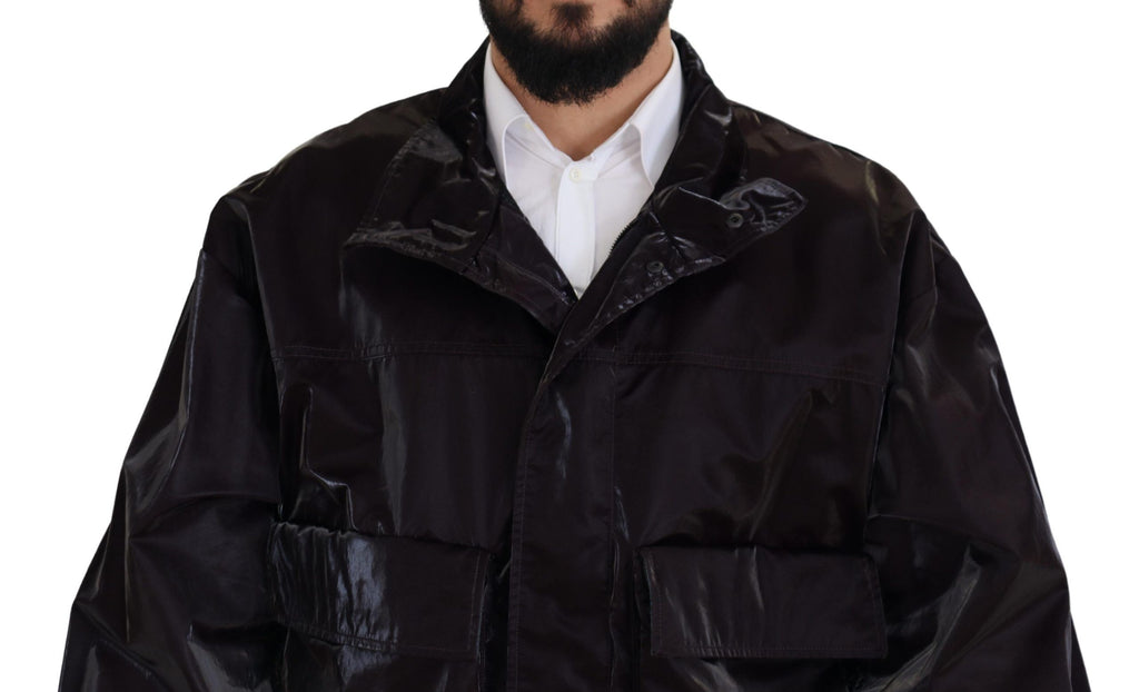 Dolce &amp; Gabbana Elegante Bordeaux-Jacke mit Kragen