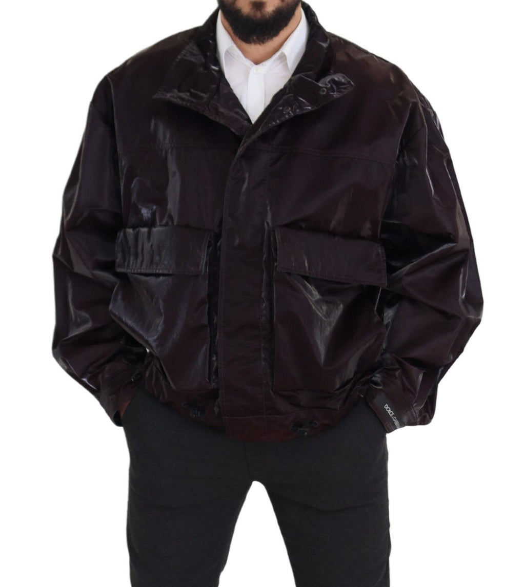 Dolce &amp; Gabbana Elegante Bordeaux-Jacke mit Kragen
