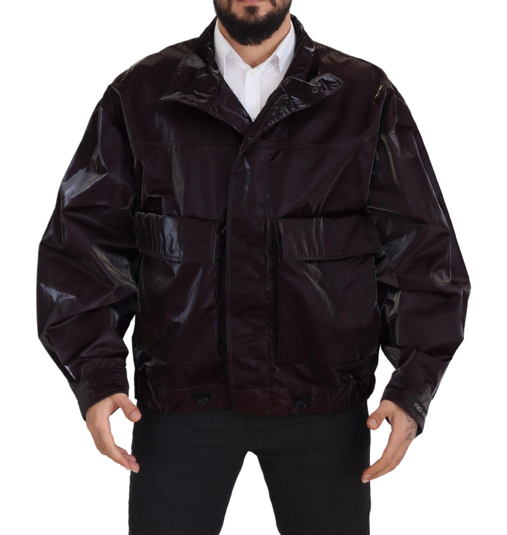 Dolce &amp; Gabbana Elegante Bordeaux-Jacke mit Kragen
