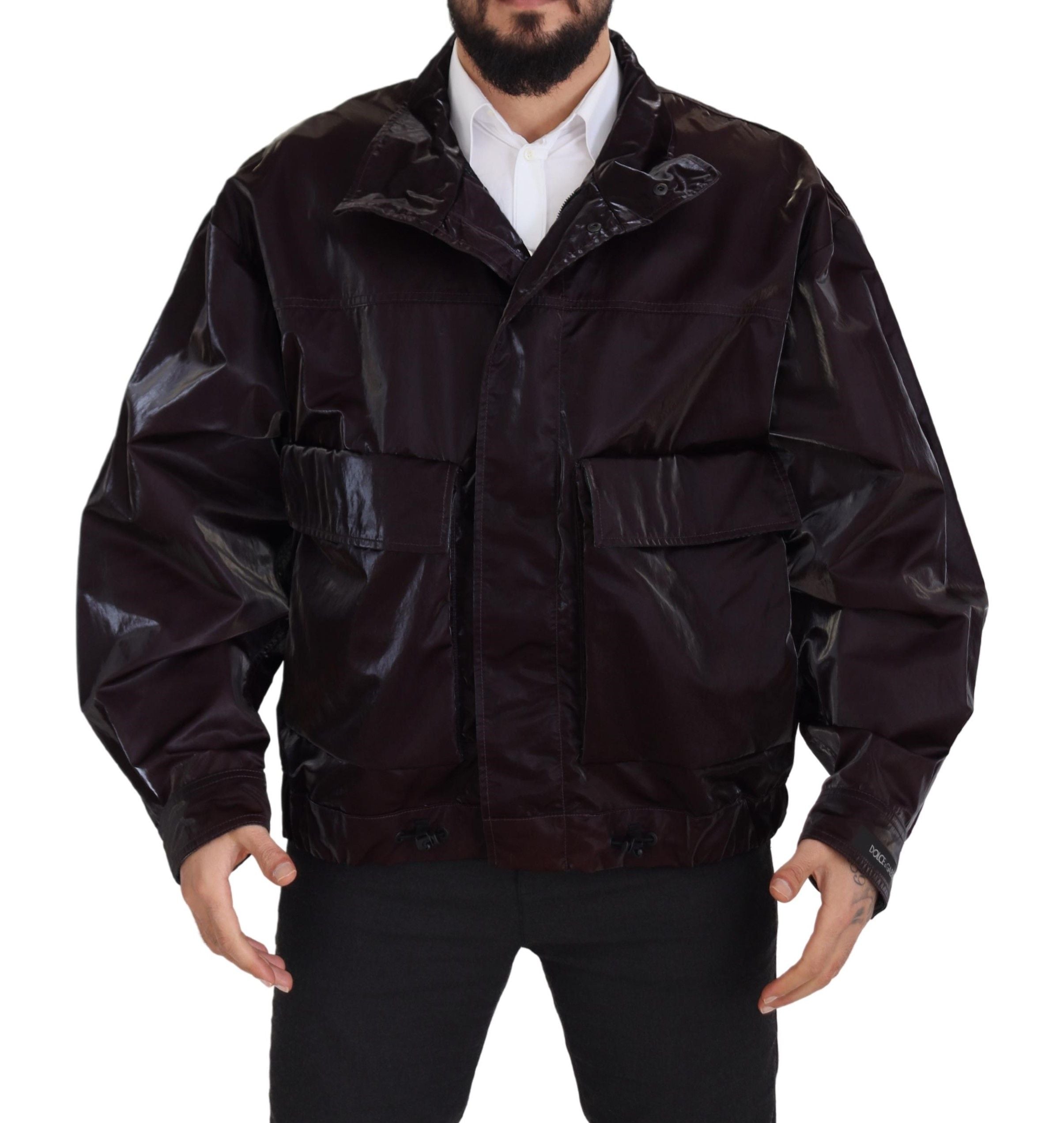 Dolce &amp; Gabbana Elegante Bordeaux-Jacke mit Kragen