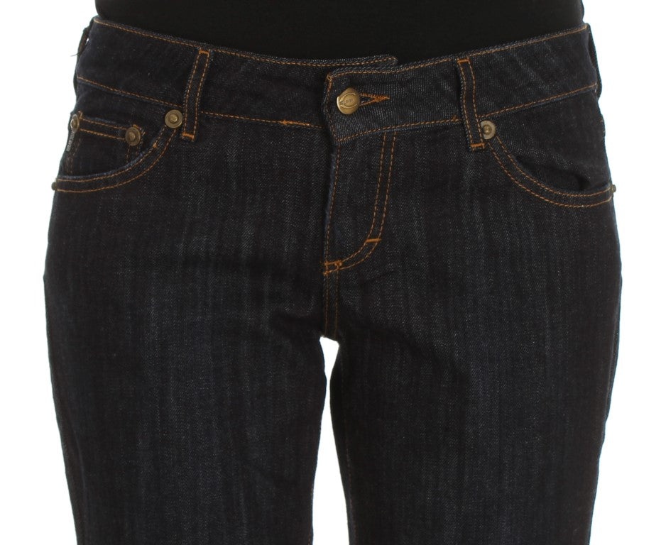 Cavalli Chic Blaue Straight Fit Designer-Jeans