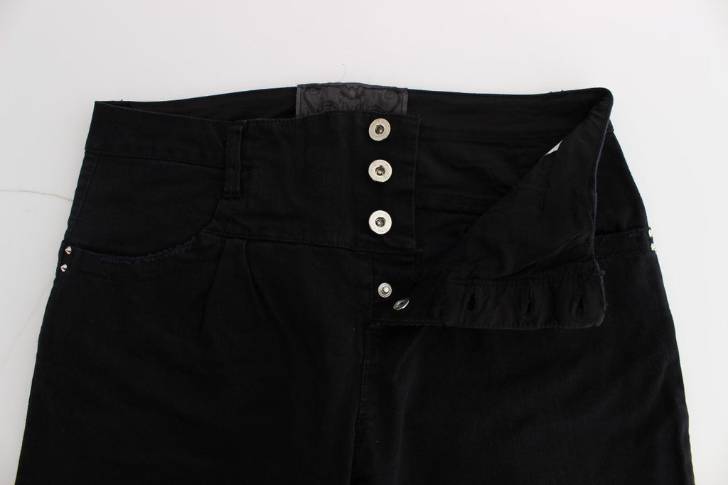 Costume National Sleek Slim Fit Jeans in Schwarz