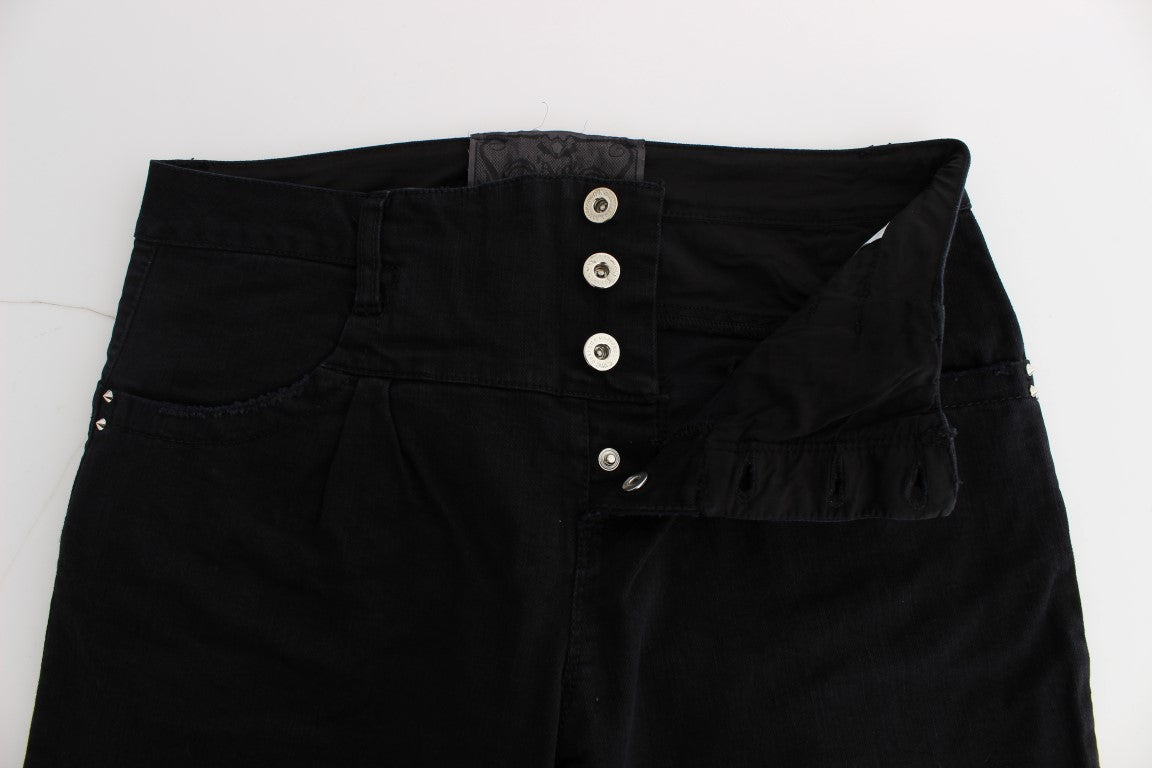 Costume National Sleek Slim Fit Jeans in Schwarz