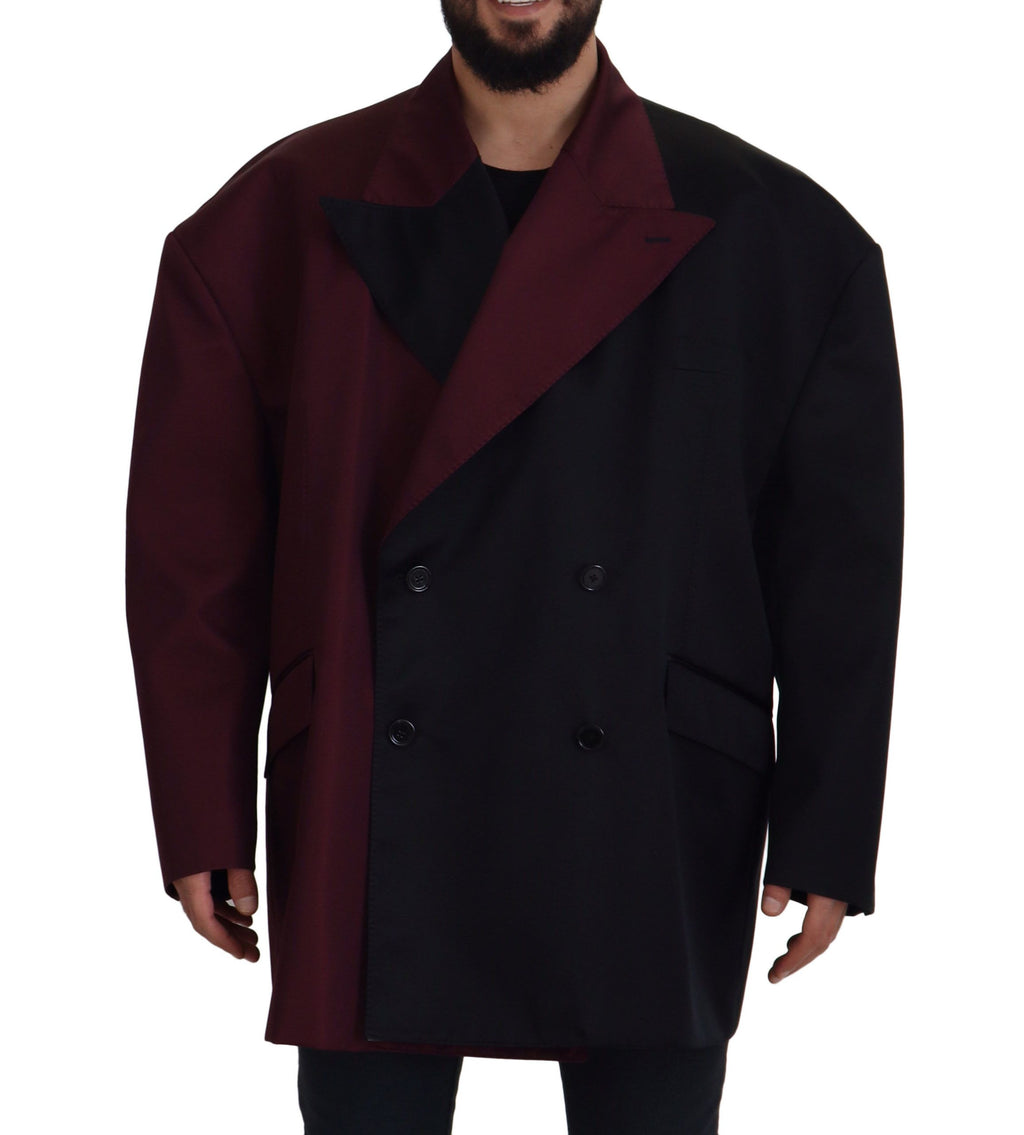 Dolce &amp; Gabbana Elegante Bordeaux-Zweireiherjacke