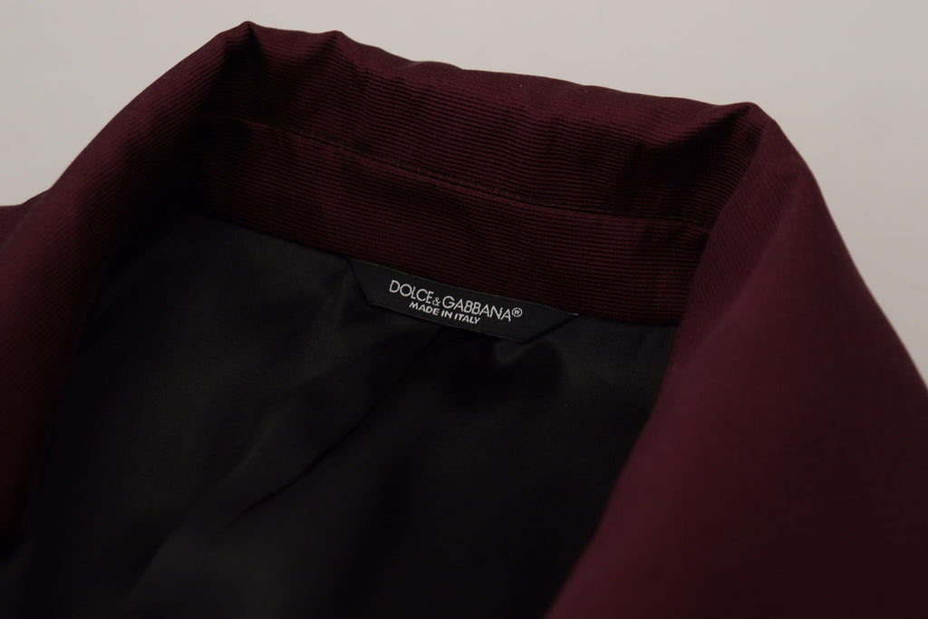 Dolce &amp; Gabbana Elegante Bordeaux-Zweireiherjacke