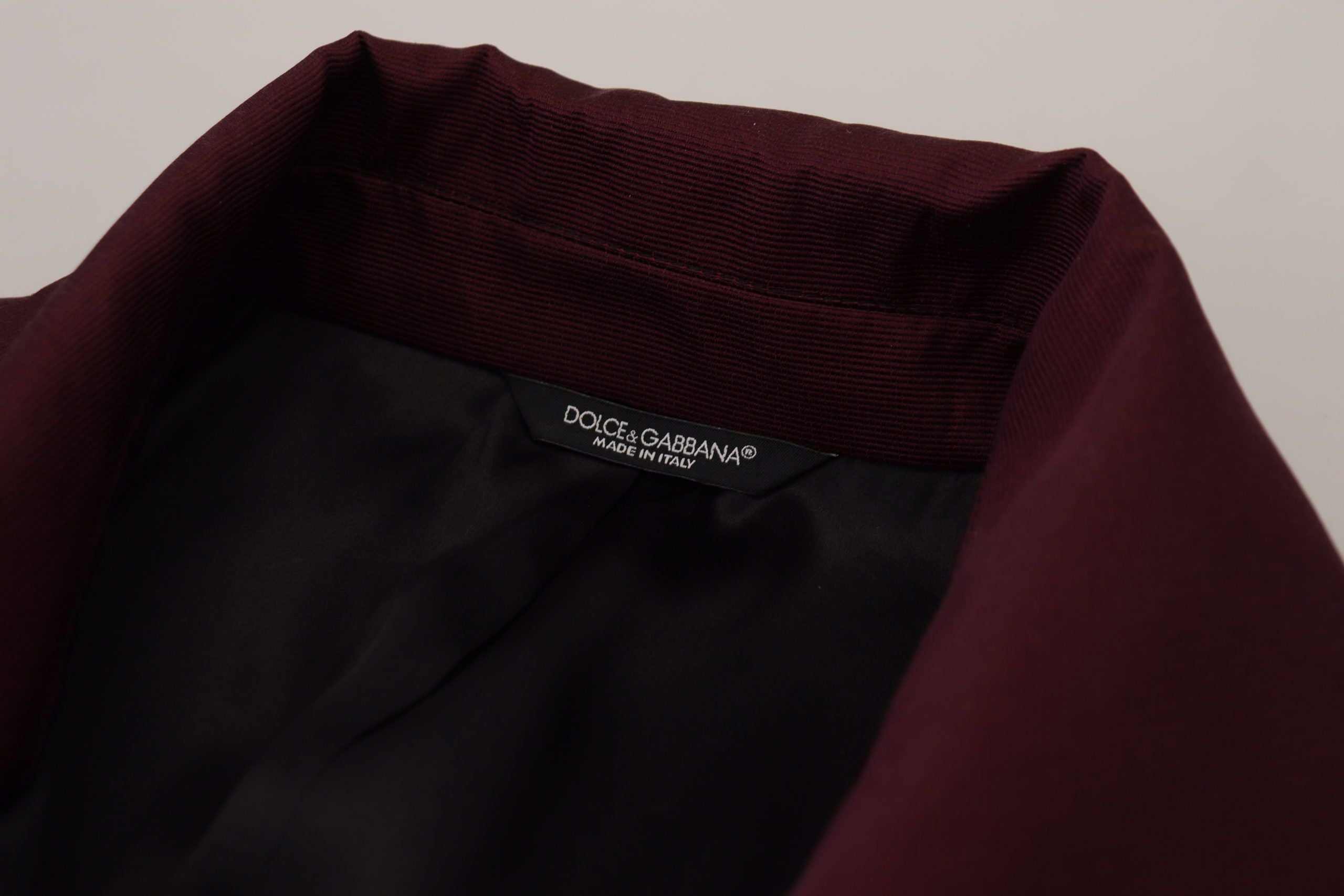Dolce &amp; Gabbana Elegante Bordeaux-Zweireiherjacke