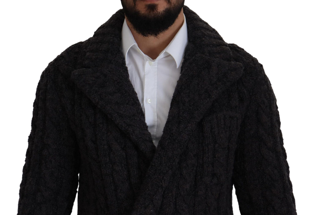 Dolce &amp; Gabbana Eleganter zweireihiger Woll-Kaschmir-Mantel