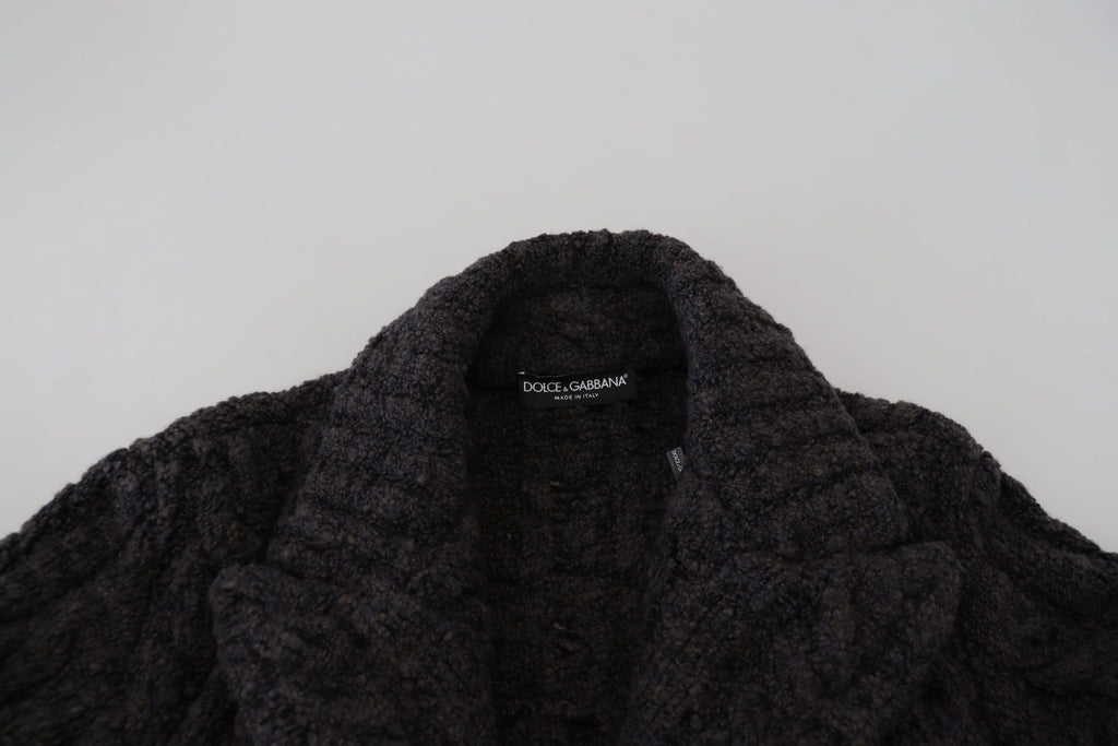 Dolce &amp; Gabbana Eleganter zweireihiger Woll-Kaschmir-Mantel